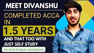 ACHIEVING THE IMPOSSIBLE: How Divanshu Mastered ACCA in Just 1.5 Years! Watch full video