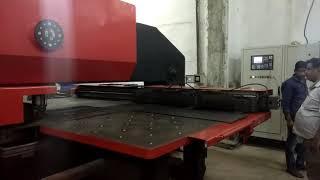 Working video of AMADA COMA CNC Turret Punching Machine - 50 Ton