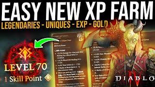 Diablo 4 - FAST LEVELS! - NEW AMAZING LEGENDARY, UNIQUE & EXP FARM + Gold