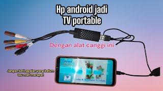 dengan alat ini hp android bisa jadi tv, cocok untuk teknisi parabola dan reseiver/satelbox