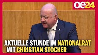 Aktuelle Stunde im Nationalrat mit Christian Stocker