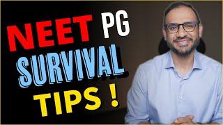 NEET PG - Last Minute Survival Tips ! | INICET FMGE