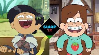 MARCY WU AND MABEL PINES VOICE SWAP | Amphibia/Gravity Falls