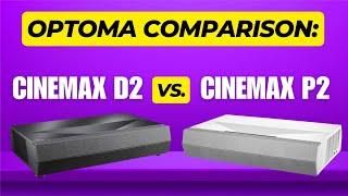 Optoma CinemaX D2 vs P2 Side-by-Side Projectors Comparison