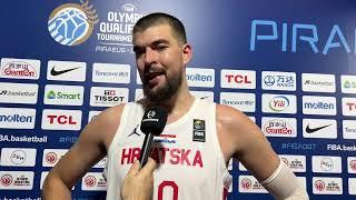 Zubac explained what didn't work out well as Croatia lost to Greece in the OQT Final.