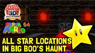 Super Mario 64 (3D All-Stars) All Star Locations In Big Boo's Haunt