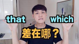 that 跟 which 用法差在哪？來用5分鐘搞懂！（關係子句）