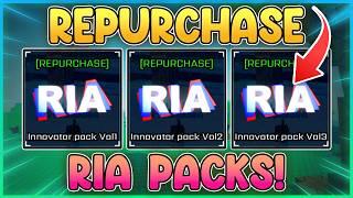 You Can REPURCHASE The Sol's RNG RIA Packs!