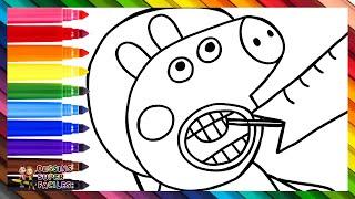 Dessiner et Colorier Peppa Pig chez le Dentiste  Dessins pour Enfants