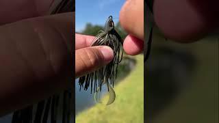 Trying to tie on a new lure