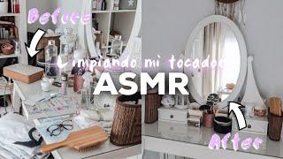 LIMPIANDO y ORDENANDO mi TOCADOR *ASMR edition*  Mi primer ASMR  | Museecoco