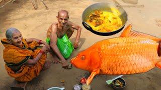 Grandpa Cooking& Eating || Masala fish ||Fish Curry Recipe||Aja Kitchen