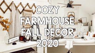 COZY FARMHOUSE FALL DECORATING IDEAS | FALL LIVING ROOM DECOR 2020 | HOUSE + HOLM NEW ARRIVALS