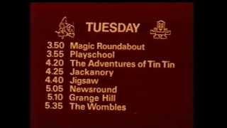 BBC1 - Children's Presentation - 1983