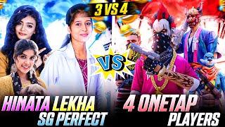 Revenge Match| Hinata X lekha X Sg Vs 4 Pro Players| Best Clash Squad 3 vs 4  Match |FreeFireTamil