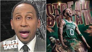 FIRST TAKE | "Cavs are FAKE contenders!" - Stephen A. reacts to Celtics snaps Cavs 15-0 win streak