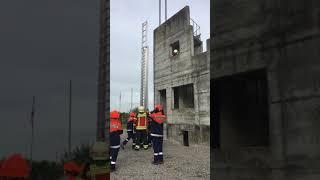 Jugendfeuerwehr Frauenfeld Rookies Übung Rettungsleiter