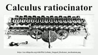 Calculus ratiocinator