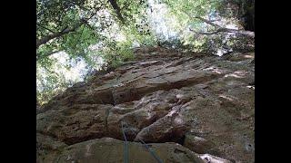 Climbing Ryanosaurus 5.9 at Muir Valley Red River Gorge