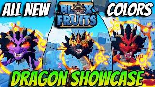 All *NEW* Dragon Rework Colors Showcase In Blox Fruits Dragon Update