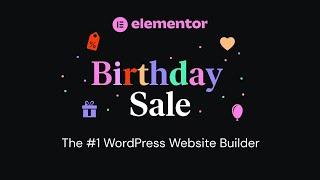 Elementor's Birthday Sale - Up to 75% off!