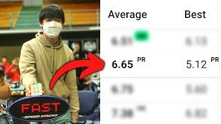 64th in the WORLD! | Andrew Feng's 6.65 Official PR 3x3 Average! (5.12 PR Single, WR91!)