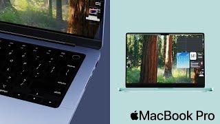 MacBook Pro in iPhone 16 colors