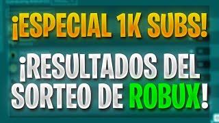 Resultados del Sorteo de Roblox (Especial 1k Subs) | iamsanti