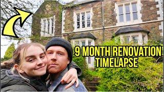 We Bought a Derelict Victorian Villa - 9 months of renovations in 40 mins TIMELAPSE