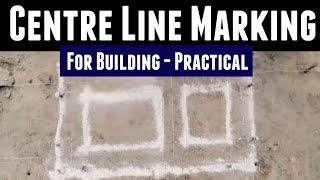 CENTRE LINE MARKING FOR BUILDING | Foundation marking | Setting out of Foundation