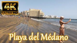 TENERIFE 4K | BEACH WALK - Playa del médano [Spain 2021] ️ Amazing Beach 