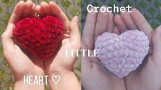 Crochet little heart (beginner) https://youtu.be/0IA-0Kax-fA