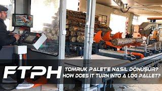 How Does It Turn into a Log Pallet? │ Tomruk Palet'e Nasıl Dönüşür? │ FORM MACHINE