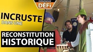 Incruste dans une reconstitution historique