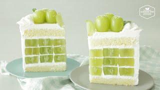 샤인머스캣 (청포도) 케이크 만들기 : Shine Muscat (Green Grape) Cake Recipe | Cooking tree