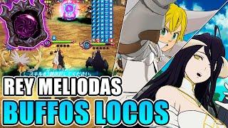 COMBINACION BUFFOS LOCOS ALBEDO con REY MELIODAS con MANDAMIENTO  - 7DS Grand Cross