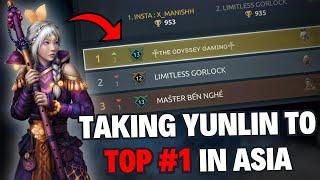 Reaching #1 in Asia using Yunlin ️ || Top Rank Leaderboard in 1vs 1 || Shadow Fight 4 Arena