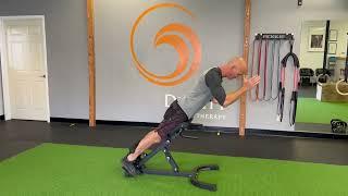 DPT/K2 Roman Chair Back Extension Isometric with Alternating Arm Lift