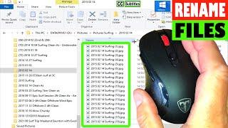 Windows 10 How to rename Multiple Files in File Explorer EASILY