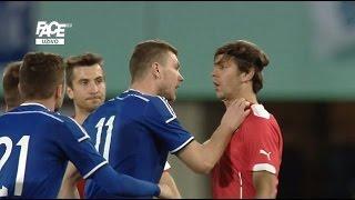 Edin DZEKO vs DRAGOVIC FIGHT Austria vs Bosnia 1:1 HD