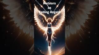 Meteors as Falling Angels | AI generated #shorts