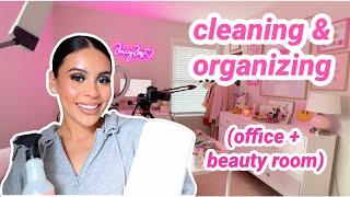 Clean + Organize With Me: Beauty Room & Office 🩷