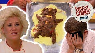 Top 10 Most-Outrageous Dishes from Worst Cooks in America | Worst Cooks in America | Food Network