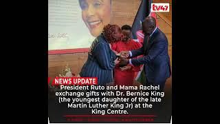 President Ruto, Mama Rachel exchange gift with daughter of late Martin Luther King Jr