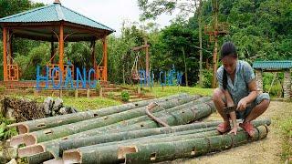 Upgrading farms, building garden houses to grow vegetables and tubers with bamboo/ Hoang Thi Chien