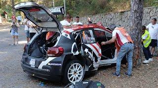 Crash Mads Ostberg ERC Rally di Roma Capitale 2024 | Citroën C3 Rally2 ️