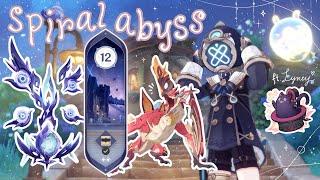 testing my teams in the new 5.2 spiral abyss 𝜗𝜚⋆₊˚.° ෆ  freminet physical & lyney burning