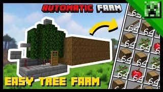 Minecraft: Automatic TREE FARM! - Tutorial