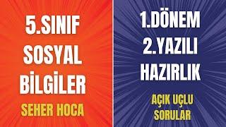 5.SINIF SOSYAL BİLGİLER 1.DÖNEM 2.YAZILI HAZIRLIK|SEHER HOCA