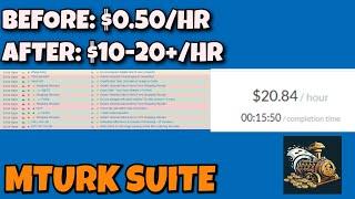 Increasing Payrate on MTurk By Up to 40X! - How to Use MTurk Suite (2024)